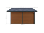 Lade das Bild in den Galerie-Viewer, ISORA Verbundgartenschuppen - 20m2 braun - 28 mm Ref: SH0962