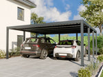 Lade das Bild in den Galerie-Viewer, Carport aus Aluminium CARLTON 570 x 550 cm