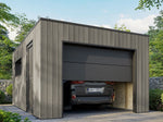 Lade das Bild in den Galerie-Viewer, Holz-Verbundgarage SILVERSTONe Schiefer 20m2