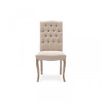 Lade das Bild in den Galerie-Viewer, Set aus 2 gepolsterten Jade-Stühlen, Stoff beige