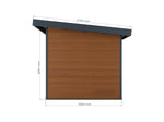 Lade das Bild in den Galerie-Viewer, ALMA Verbundgartenhaus - 7m2 braun - 28 mm
