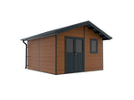 Lade das Bild in den Galerie-Viewer, ISORA Verbundgartenschuppen - 15m2 braun - 28 mm
