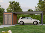 Lade das Bild in den Galerie-Viewer, Carport aus Aluminium DENVER 330 x 760 cm mit Unterstand
