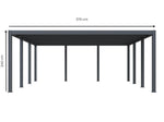 Lade das Bild in den Galerie-Viewer, Carport aus Aluminium CARLTON 570 x 550 cm

