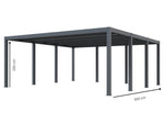 Lade das Bild in den Galerie-Viewer, Carport aus Aluminium CARLTON 570 x 550 cm
